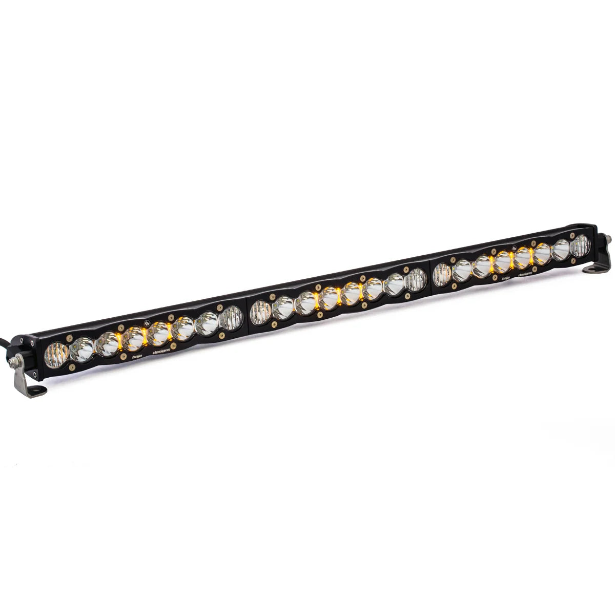 S8 Straight LED Light Bar - 30 inch clear driving combo