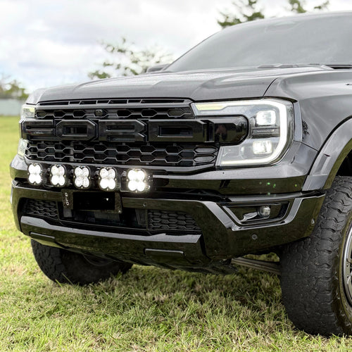 PRE - ORDER T&S Touring Light Bar Brackets to suit Baja Designs 5XL PRO Linkable LED Light Bar Kit (clear) - Ford Ranger Raptor