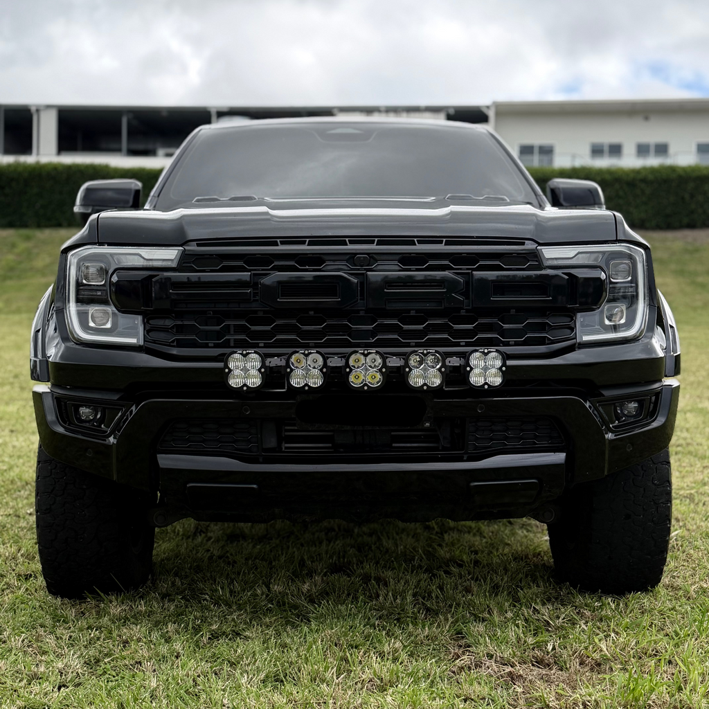 PRE - ORDER T&S Touring Light Bar Brackets to suit Baja Designs 5XL PRO Linkable LED Light Bar Kit (clear) - Ford Ranger Raptor