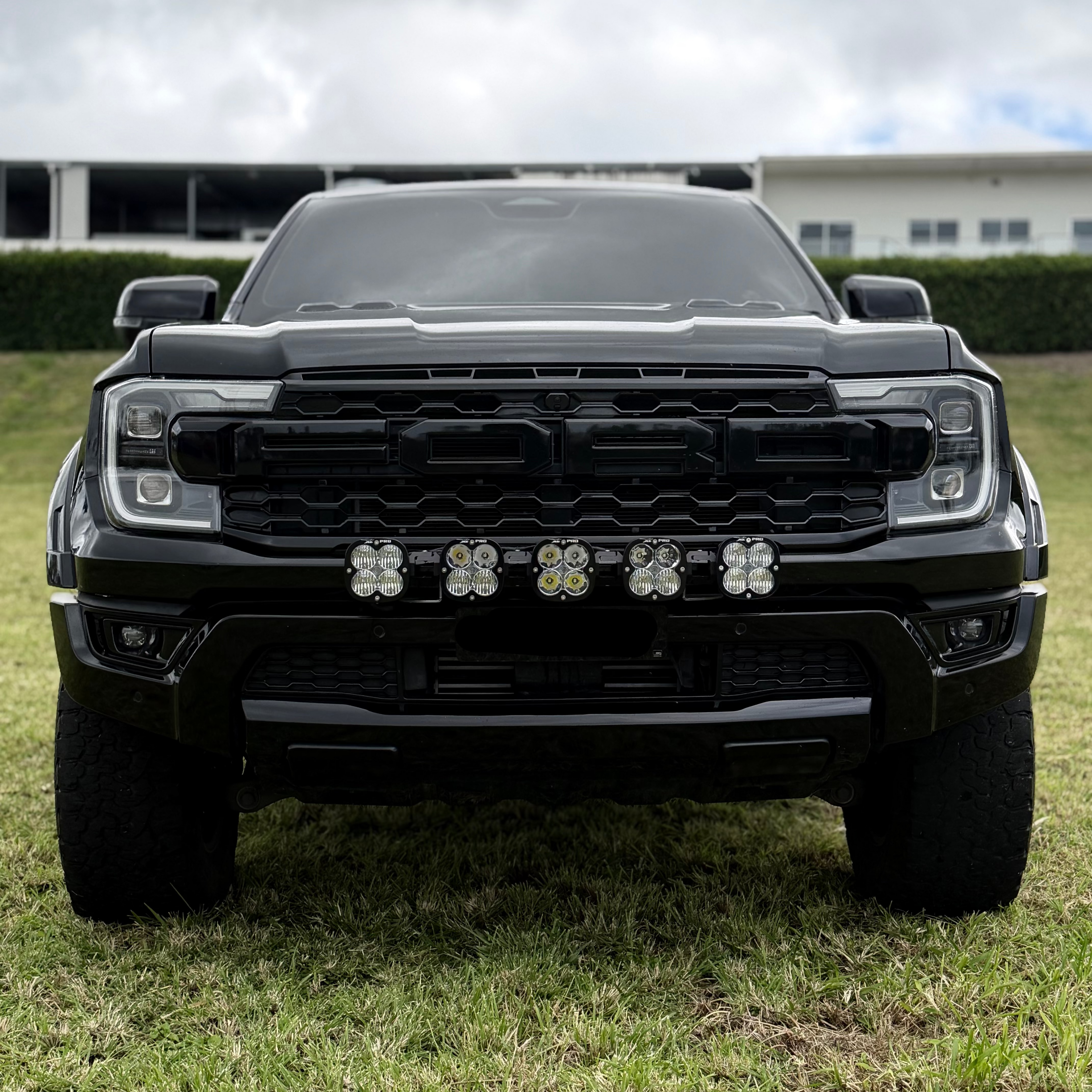 PRE - ORDER T&S Touring Light Bar Brackets to suit Baja Designs 5XL PRO Linkable LED Light Bar Kit (clear) - Ford Ranger Raptor