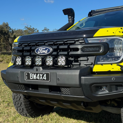 PRE - ORDER T&S Touring Light Bar Brackets to suit Baja Designs 5XL Sports Linkable LED Light Bar Kit (clear) - Ford Ranger Super Duty