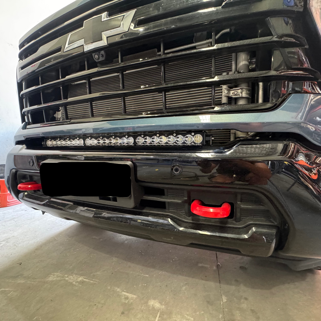 Chevrolet Silverado S8 30" Bumper Light Bar Bracket to Suit 2500 + 3500 HD 2024-2026